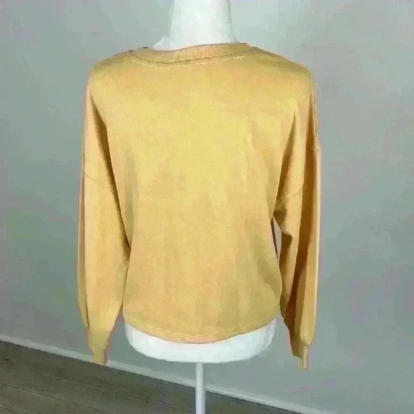 Hippie Rose Yellow “Sunny” Sweatshirt Size L - Picture 4 of 8